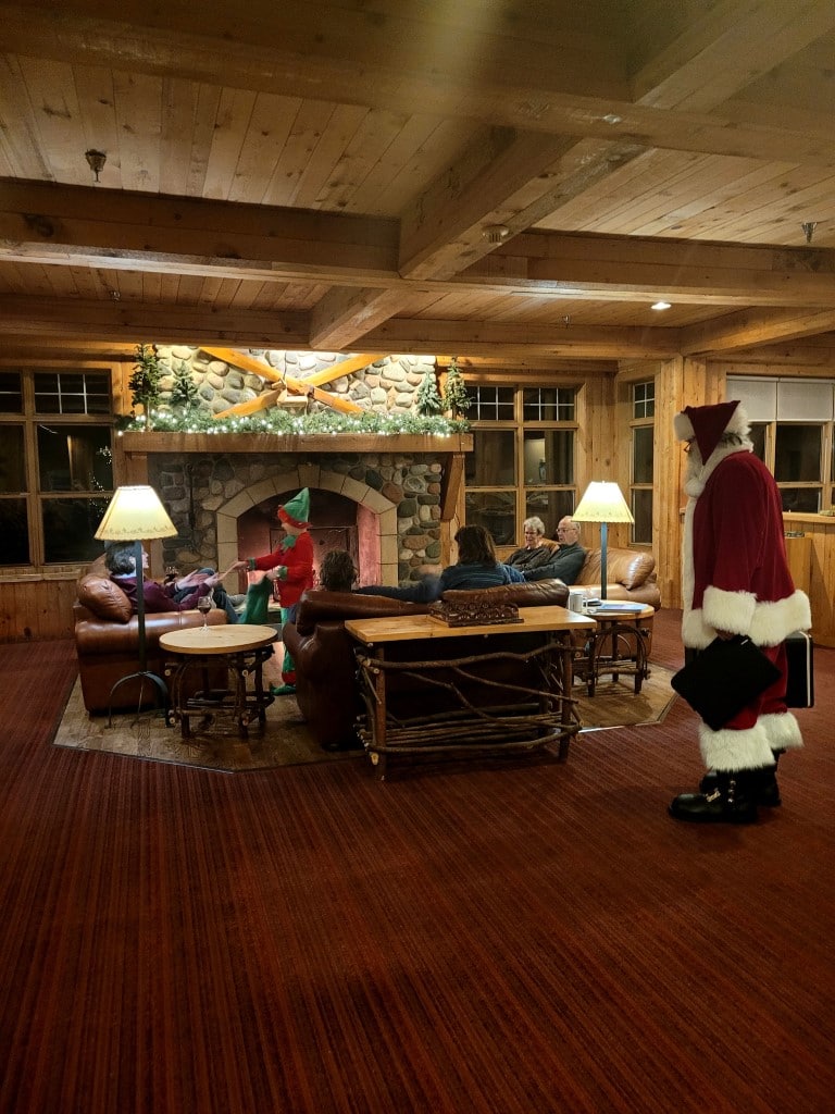 Santa Fireplace