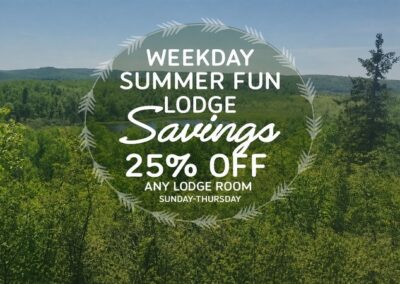Weekday Summer Fun Lodge Sale – Save25%